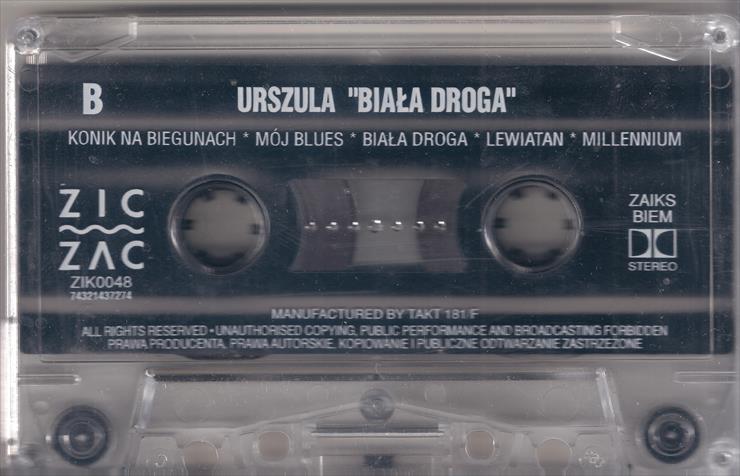 Urszula - Biała droga MC - 1996 - kaseta strona B.jpg