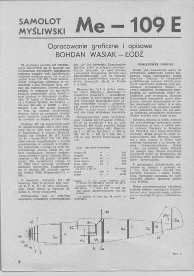 1990 - Samolot Myśliwski Me-109 E - B.jpg