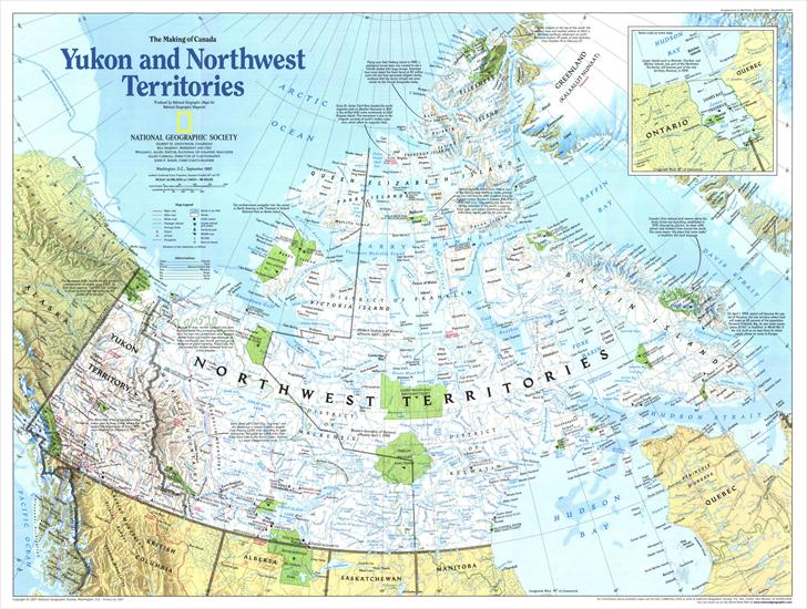Ameryka Pn - North America - Yukon and Northwest Territories 1997.jpg