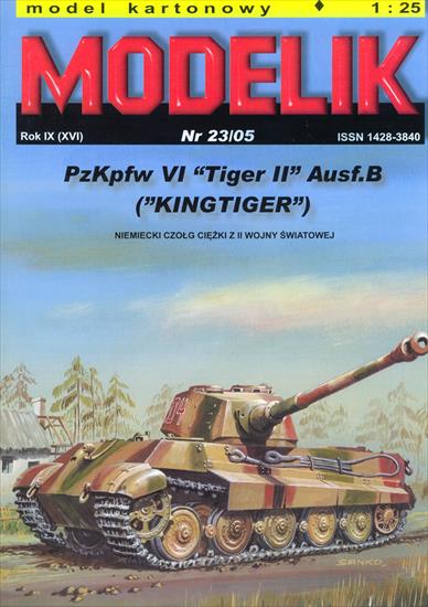 2005 - 23 Modelik 23.2005 PzKpfw VI Tiger II Ausf B.jpg